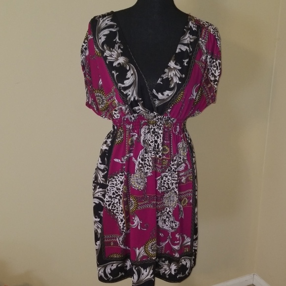 She's Cool Dresses & Skirts - ⭐ She's Cool ⭐ Low Plunge Neck Dress Size XL